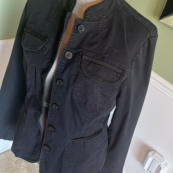 Black denim Cleo brand jacket - Picture 2 of 6